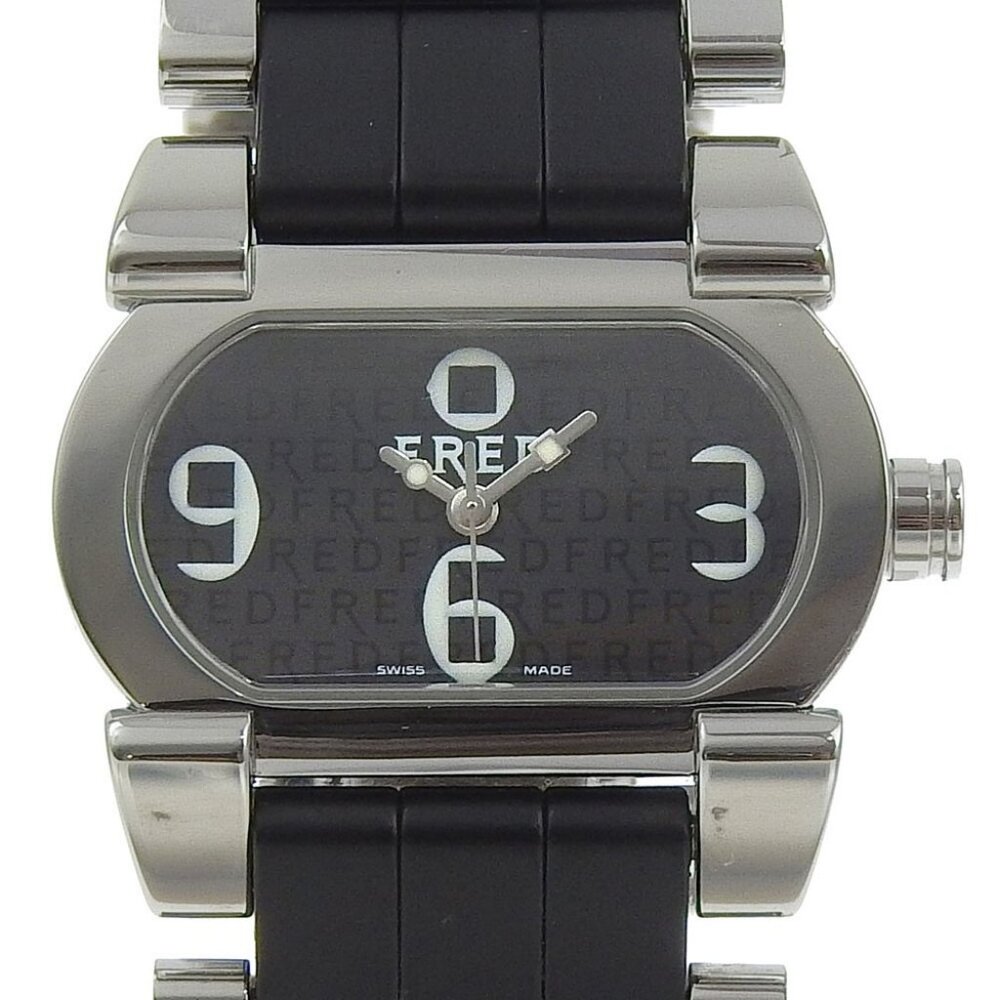 FRED Move one Watches FD012110 blackDial Stainless Steel Quartz Analog